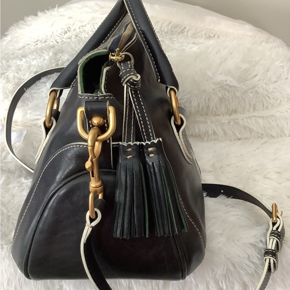 Dooney and Bourke black satchel in smooth leather - Picture 6 of 11